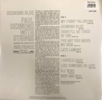 LP Paul Desmond With Strings: Desmond Blue LTD