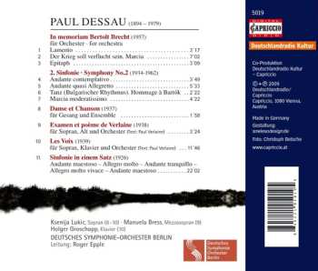 CD Deutsches Symphonie-Orchester Berlin: Symphony No. 2 / In Memoriam Bertold Brecht / Danse Et Chanson / Examen Et Poème De Verlaine / Sinfonie In Einem Satz