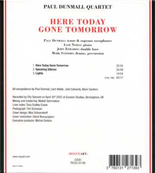 CD Paul Dunmall Quartet: Here Today Gone Tomorrow