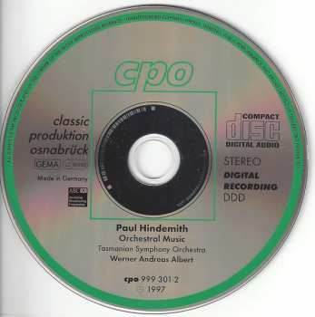 5CD/Box Set Paul Hindemith: Complete Orchestral Works 2