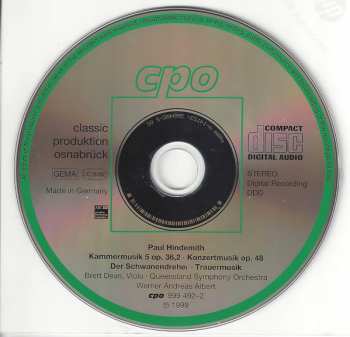 4CD/Box Set Paul Hindemith: Complete Orchestral Works 3