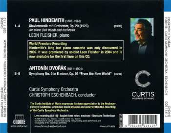 CD Antonín Dvořák: Hindemith — Klaviermusik Mit Orchester (For Piano Left Hand); Dvorák — Symphony No. 9 "From The New World"