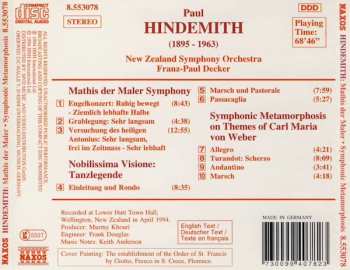 CD Paul Hindemith: Mathis Der Maler Symphony, Nobilissima Visione, Symphonic Metamorphosis