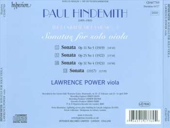 CD Paul Hindemith: Sonatas For Solo Viola
