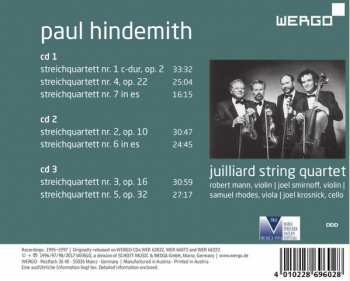 3CD Paul Hindemith: The String Quartets