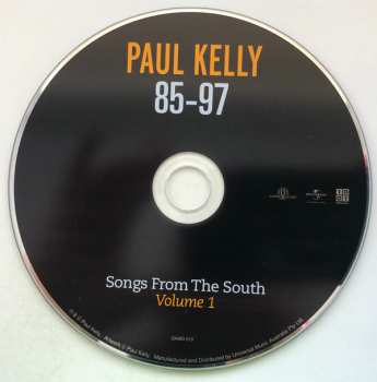 2CD Paul Kelly: Songs From The South - Paul Kelly's Greatest Hits (Volumes 1 & 2)