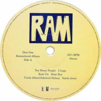 2LP Paul & Linda McCartney: Ram LTD