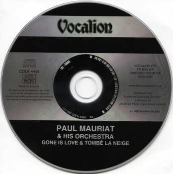 CD Paul Mauriat: Gone Is Love & Tombé La Neige
