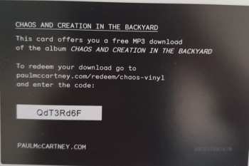 LP Paul McCartney: Chaos And Creation In The Backyard LTD | CLR