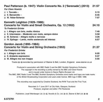 CD BBC Scottish Symphony Orchestra: British Violin Concertos
