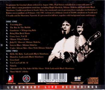 2CD Paul Simon: Live... Rufaro Stadium Harare 1987