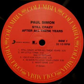 LP Paul Simon: Still Crazy After All These Years