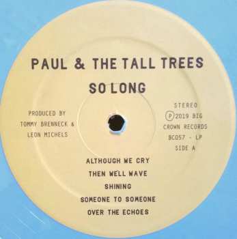 LP Paul & The Tall Trees: So Long LTD | CLR
