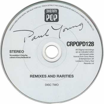 2CD Paul Young: Remixes And Rarities