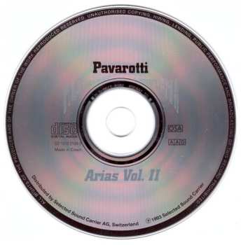 CD Luciano Pavarotti: "Arias" Vol.II