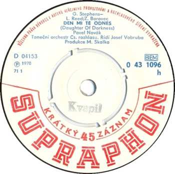 SP Pavel Novák: Den Mi Tě Odnes / Bludný Kámen