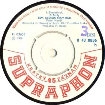 SP Pavel Novák: Já Vím / Zem, Kterou Mám Rád