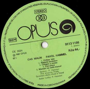 LP Pavol Hammel: Čas Malín