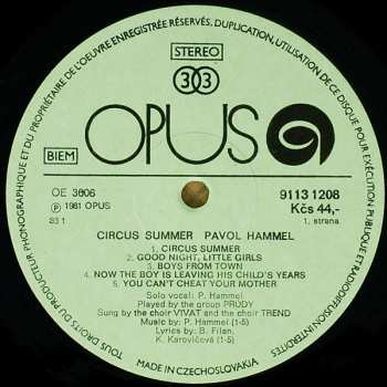 LP Pavol Hammel: Circus Summer