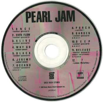 CD Pearl Jam: Ten