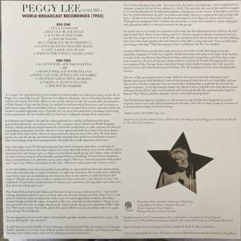 LP Peggy Lee: World Broadcast Recordings (1955) Volume 1 CLR | LTD
