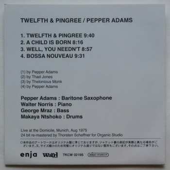 CD Pepper Adams: Twelfth & Pingree