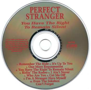 CD Perfect Stranger: You Have The Right To Remain Silent