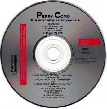 CD Perry Como: 16 Most Requested Songs