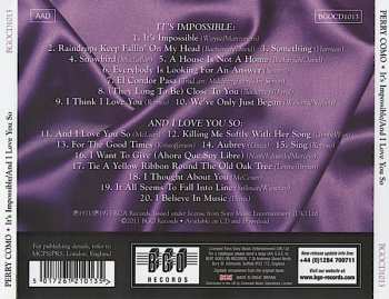 CD Perry Como: It's Impossible / And I Love You So