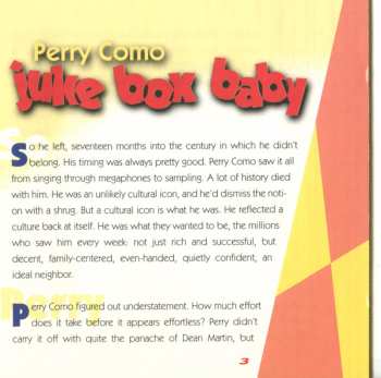 CD Perry Como: Juke Box Baby