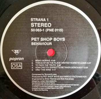 LP Pet Shop Boys: Behaviour
