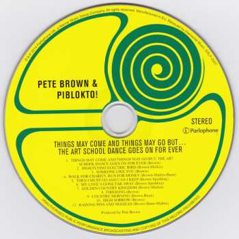 CD Pete Brown & Piblokto!: Things May Come And Things May Go But... The Art School Dance Goes On For Ever