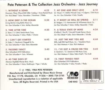 CD Pete Petersen & The Collection Jazz Orchestra: Jazz Journey