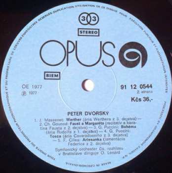 LP Peter Dvorský: Peter Dvorský
