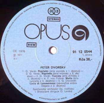 LP Peter Dvorský: Peter Dvorský