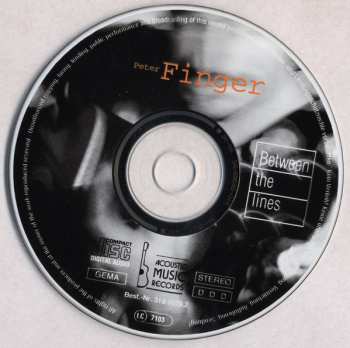 CD Peter Finger: Between the lines