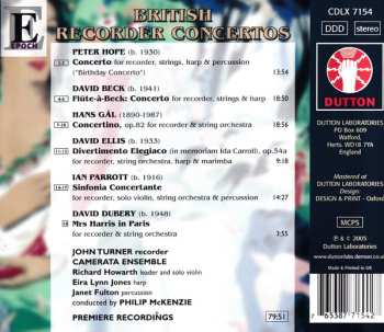 CD Hans Gal: British Recorder Concertos
