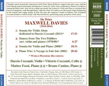 CD Peter Maxwell Davies: Works For Violin