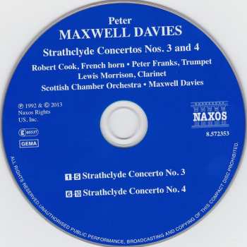 CD Scottish Chamber Orchestra: Strathclyde Concertos No. 3 & No. 4