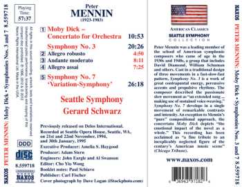 CD Gerard Schwarz: Moby Dick • Symphonies Nos. 3 And 7