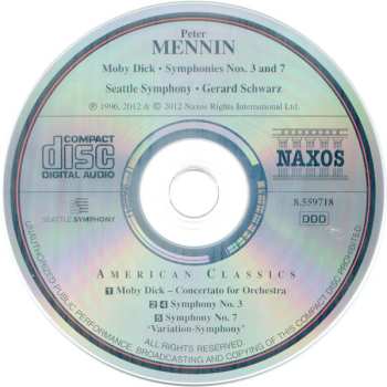 CD Gerard Schwarz: Moby Dick • Symphonies Nos. 3 And 7