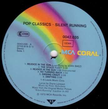 LP Peter Schickele: Silent Running-Soundtrack