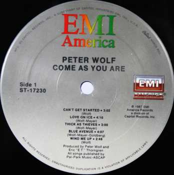 LP Peter Wolf: Come As You Are