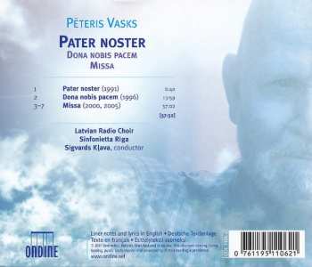 CD Pēteris Vasks: Pater Noster · Dona Nobis Pacem · Missa