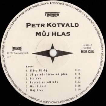 LP Petr Kotvald: Můj Hlas