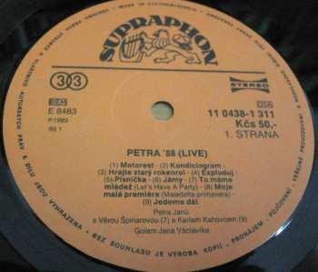 LP Petra Janů: Petra '88 Live
