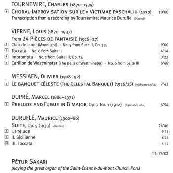 SACD Petur Sakari: French Organ Music