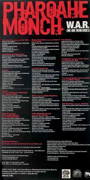 CD Pharoahe Monch: W.A.R. (We Are Renegades)