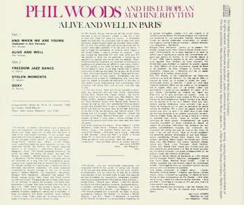 CD Phil Woods And His European Rhythm Machine: Alive And Well In Paris LTD