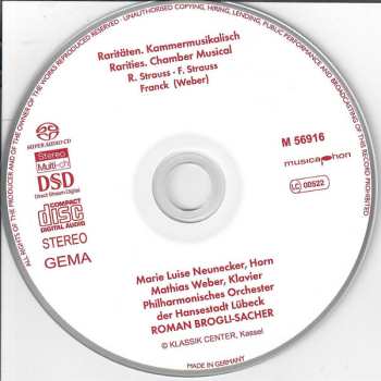 SACD Marie Luise Neunecker: Raritäten. Kammermusikalisch = Rarities. Chamber Musical